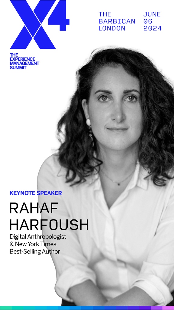 We are excited to announce that Rahaf Harfoush, a United Nations AI expert and New York Times Best-Selling Author, will be taking the stage at X4 London! 👉 Register today: bit.ly/4c4LujB #X4LDN