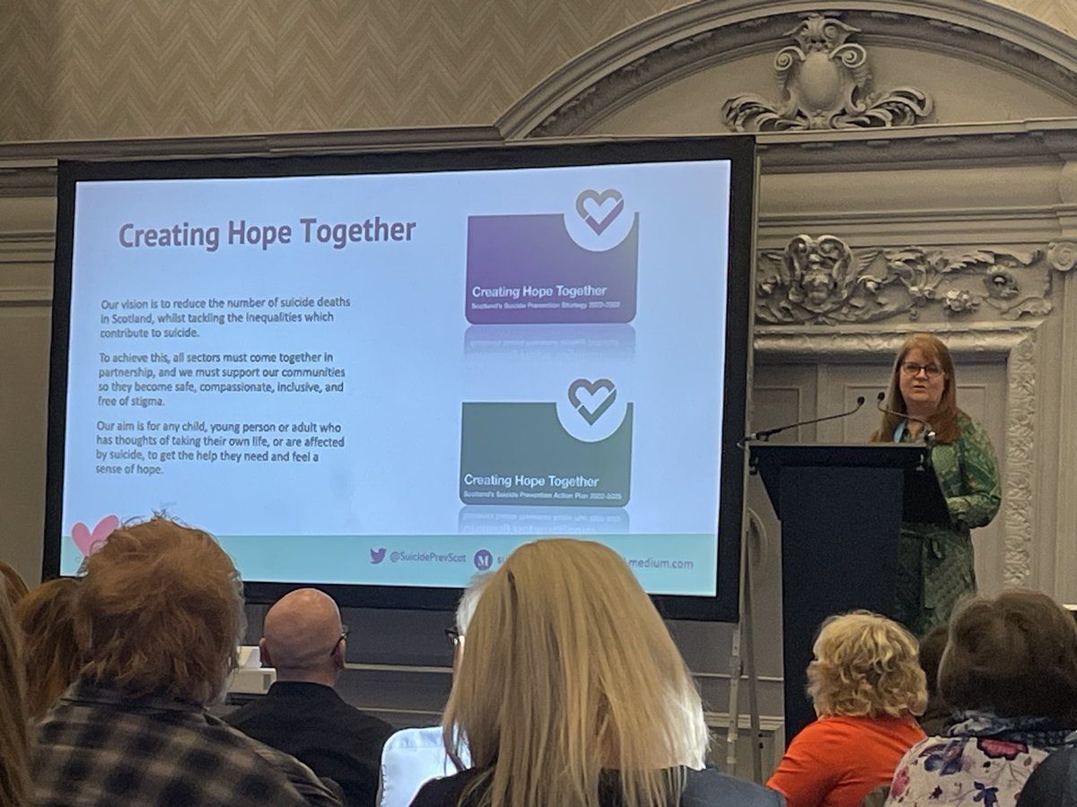 Back again for the Creating Hope Together conference with <a href="/SuicidePrevScot/">Suicide Prevention Scotland</a> #suicidepreventionscotland - looking forward to a great day!