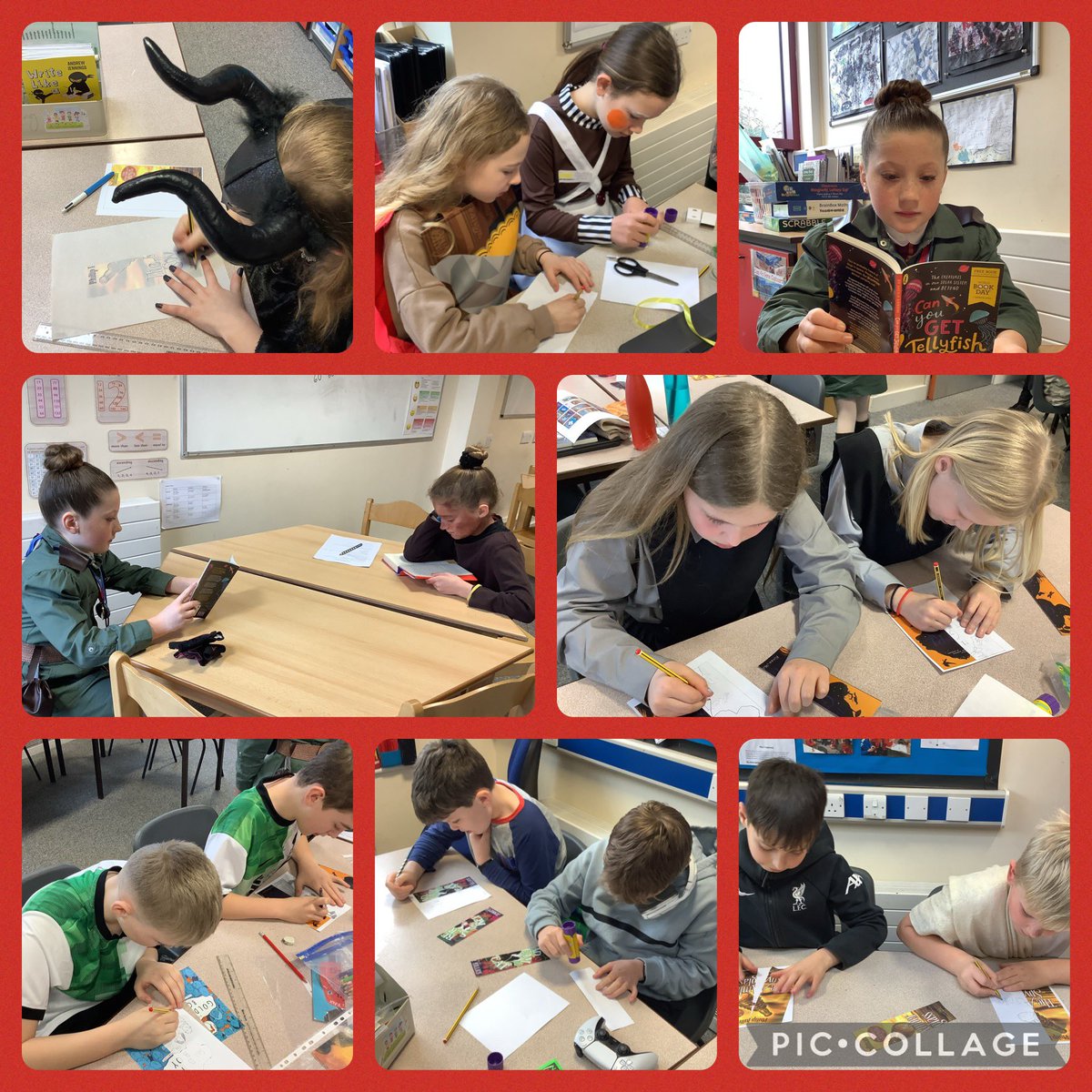 StMarysAskham's tweet image. Class 4 getting stuck into #WorldBookDay2024 activities #reading #class4