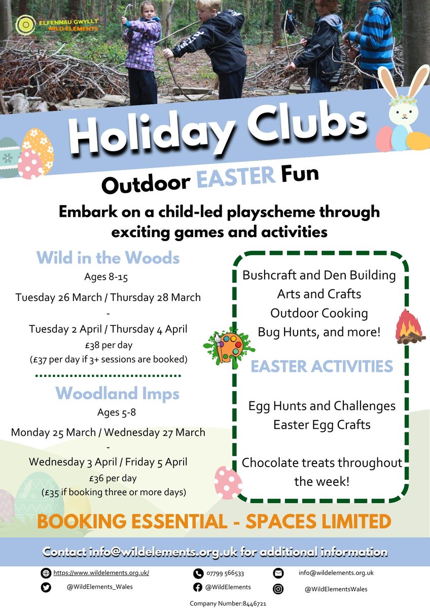 Egg Hunts, Crafts, Chocolate Treats and more; just some of the #Easter activities included in our Easter Holiday Clubs🥚😁

#holidayclubs