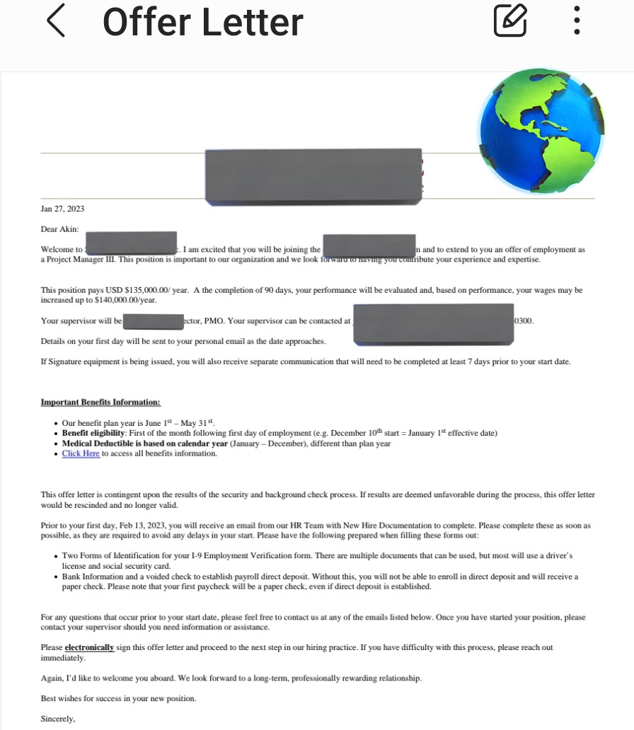 Exactly a year ago, I considered returning to my corporate roots in project management knowing that a tough economic window was ahead of us. To the surprise of everyone, I turned down a job paying $140k/N225million annually excluding bonuses just to volunteer my support to the