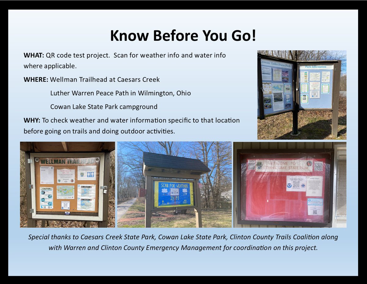 NWSILN's tweet image. If you are heading out to one of these locations, check out our QR code test project and know the weather before you go!