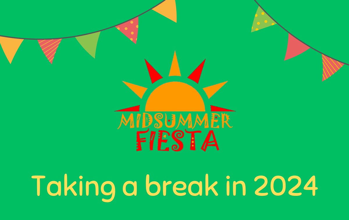 MidsummerFiesta's tweet image. Unfortunately, Midsummer Fiesta is taking a break this year but we are determined it will be back in 2025.  We hope that all of those who have supported us over the years will understand and will continue to support us.  For info about other summer events: cheltenham.gov.uk/news/article/2…