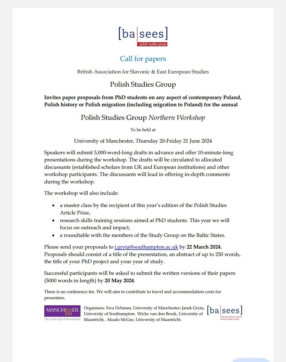 PolishStudies BASEES tweet media