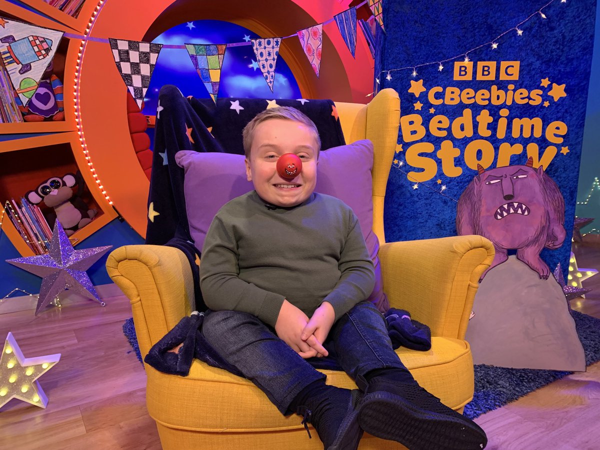 Catch me on CBeebies bedtime story reading ‘Not Now Bernard’ on Red Nose Day Friday 15th March🔴#cbeebies