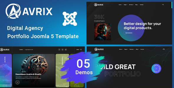 codelayers's tweet image. Avrix - Joomla 5 Digital Agency Portfolio Template
Click for Demo: 1.envato.market/avrix-joomla
#Joomla5, #codelayers, #themeforest,
#webdesign, #webdevelopment, #digitalagency,
#technology, #tech, #innovation, #technews, #design, #software, #programming, #coding, #technologynews