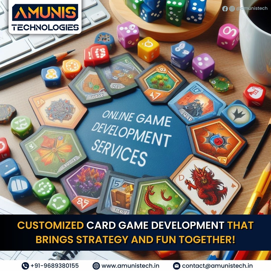 amunistech's tweet image. Unlock the code to your dream game world with our bespoke online game development services! Contact us for your game development requirements.
Email- Contact@amunistech.in
Website- amunistech.in
Phone- +919689380155
#Amunistechnologies #cardgamedevelopment