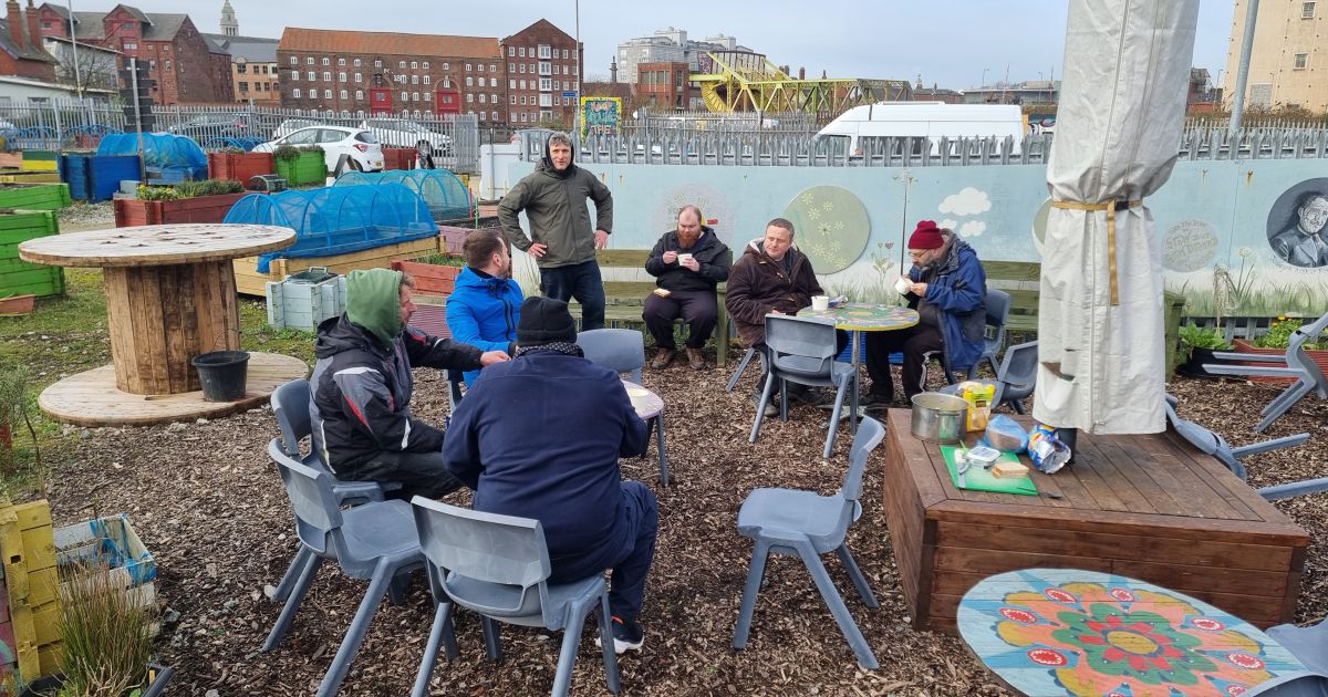 After a bit of hard graft, we sat down for a bit of soup, and regular volunteer Richard’s homemade bread. There’s lots of opportunities to get involved with us. So, get in touch by leaving a comment below, or through our website, search Rooted in Hull.