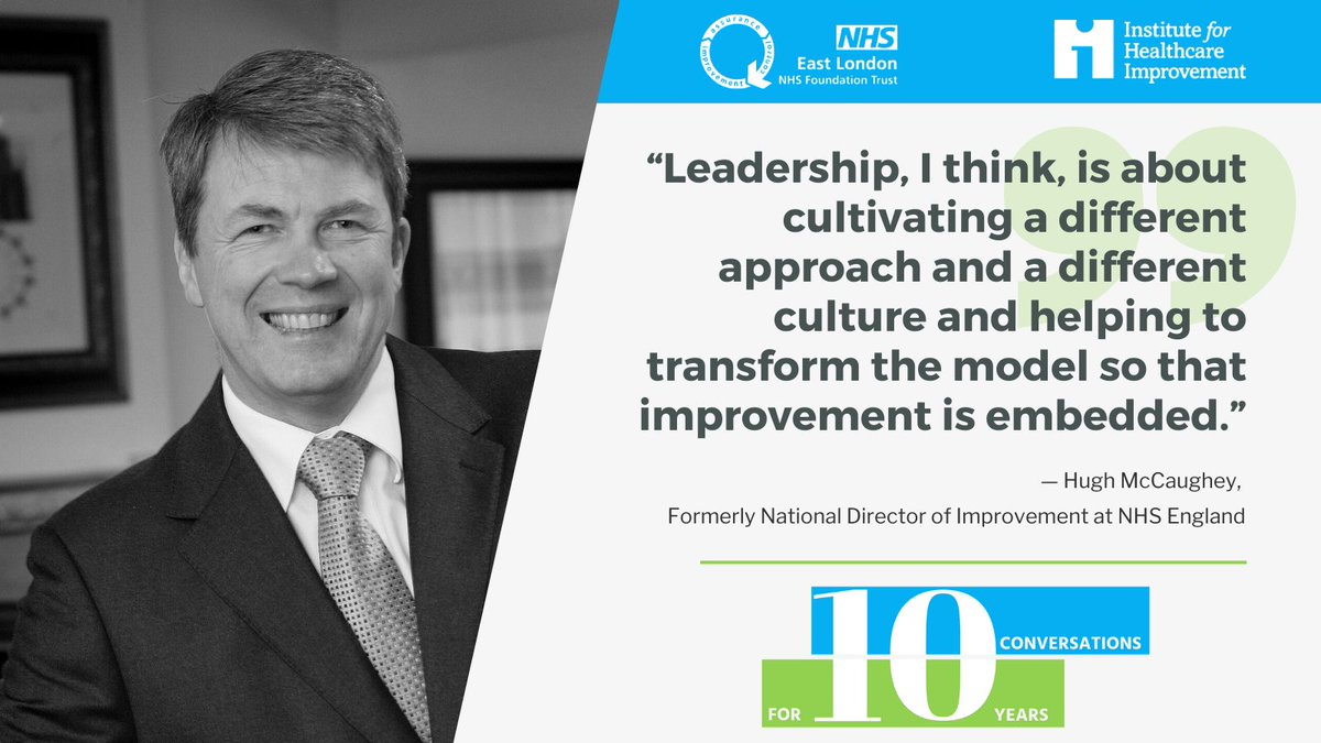 How can high impact leadership behaviours support system-wide #Improvement? Join @DrAmarShah with @okPedroDelgado from @TheIHI and their guest @HughMcCaughey former National Director of Improvement at NHS England 🎦 Watch here youtube.com/watch?v=4XlP1G… #QITwitter #NHS