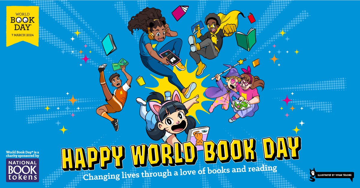 Today we're thinking of our friends @WorldBookDayUK and wishing them all the best in the world for a brilliant day 🎉 They work so hard and we owe them big THANKS for all they do to encourage reading for pleasure! 📚 #WorldBookDay #ReadYourWay