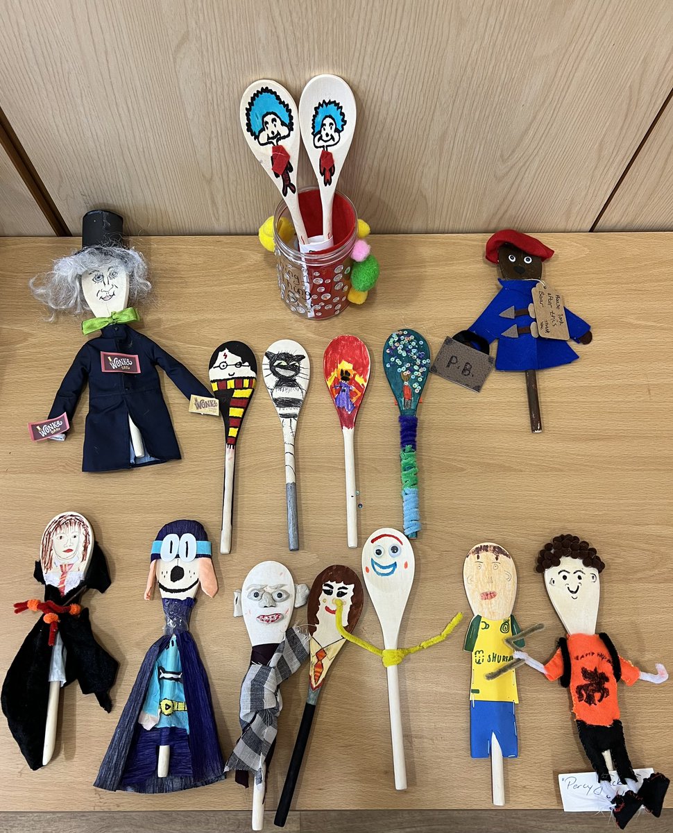 Wow, St.Michael’s! We are blown away with the creativity that our children have shown in decorating a wooden spoon into their favourite character for World Book Day! #worldbookday2024