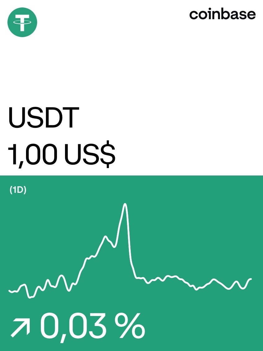 EugenFlorin's tweet photo. Tether en @Coinbase: https://t.co/EYlOU1XKno https://t.co/vRGWMgTUX3