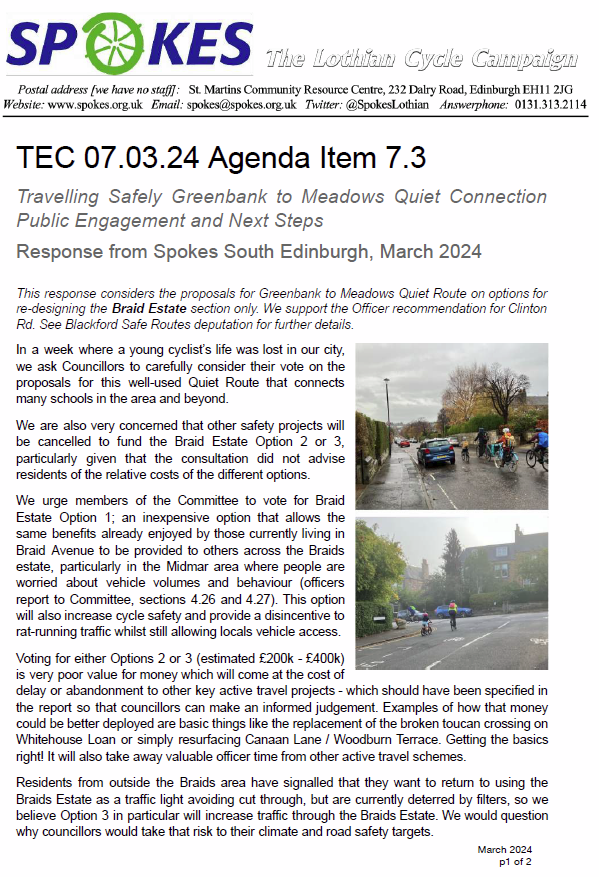 SpokesLothian's tweet photo. #Edinwebcast

@Edinburgh_CC Transport Cttee meets today in shadow of tragic death of age-11 Thomas Wong, killed in an 8.20am crash with a commercial bin lorry

Also a vote on scrapping #BraidEstate low traffic area which reduced through-traffic 40%

Watch->https://t.co/N2dRM5nmvd https://t.co/9dV2B5qozY