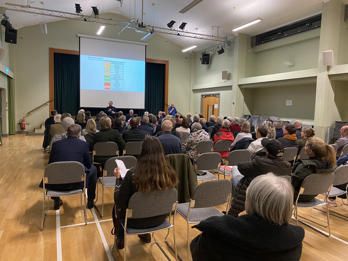 Big turnout at the public meeting meeting last night: there was a clear feeling in the room that we can stop this stupidly destructive proposal before it starts, but we need to act fast & decisively. More details soon on how everyone can help with this.