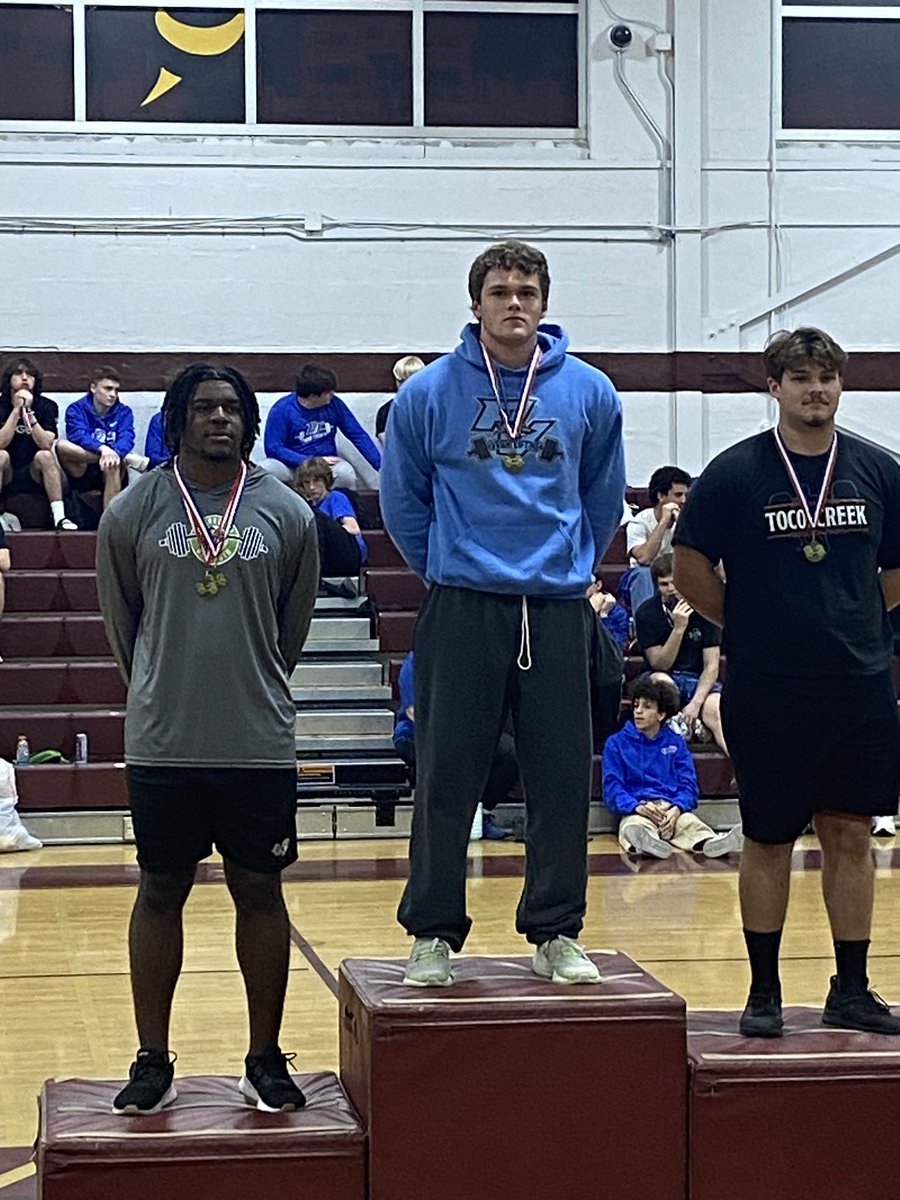 Congratulations to Landon Okla on winning the county weightlifting championship!
