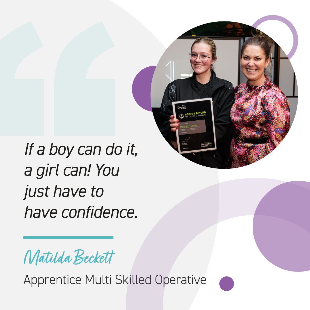 A growing number of women are breaking down barriers and making their mark in the construction industry, one of those being Matilda Beckett, Apprentice Multi Skilled Operative for @SoviniPropServ Discover Matilda's journey ➡️sovini.co.uk/news/building-… #WICWeek2024