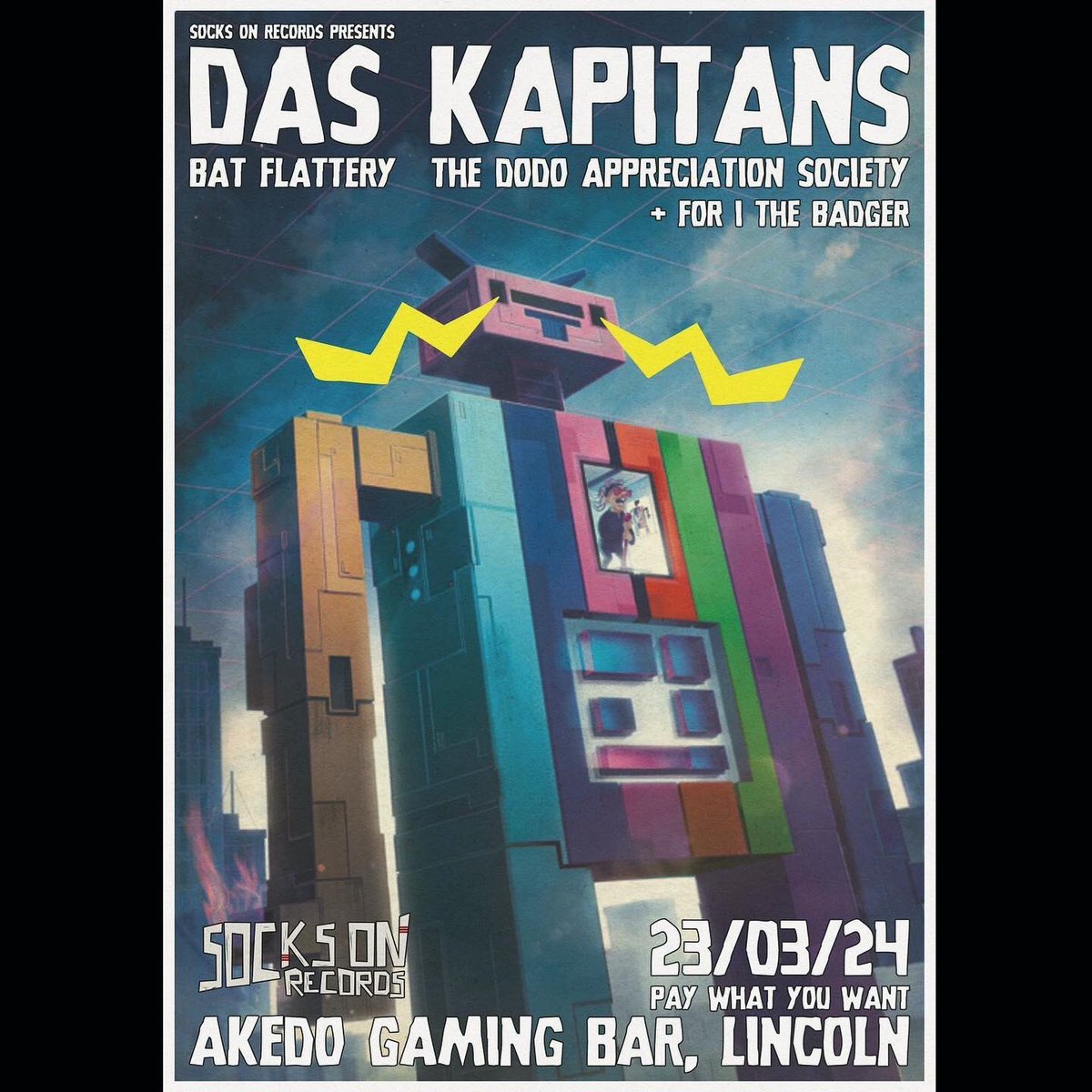 23.03.24 AKEDO with Das Kapitans, The Dodo Appreciation Society and For I The Badger - pay what you want entry!