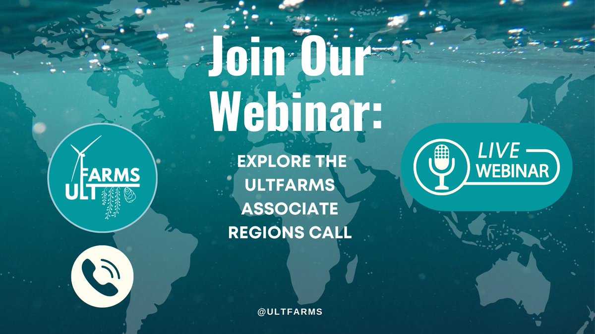 📣Join us for the @ULTFARMS AR call webinar! 📅 Mar 14 🕙 10:00 CET. 

❓Engage in a live Q&A, and dive into the AR call´s opportunities & requirements.

🔖Don’t miss out on shaping the future of #OceanMultiUse

👉🏻Save this link to access the webinar: lnkd.in/e8Wm8GYp
