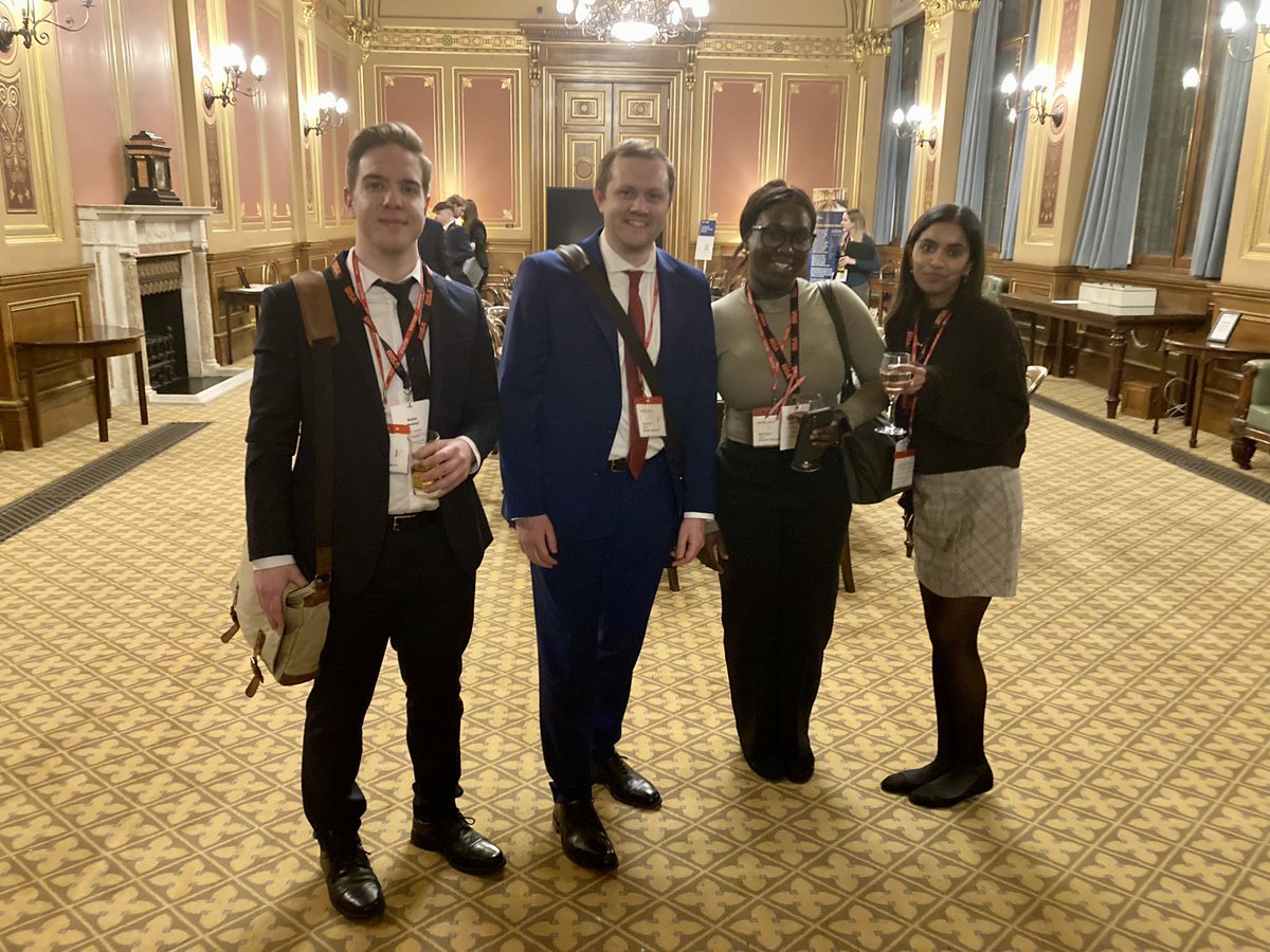 A final photo of team @Aston_PIR enjoying a well earned drink at the #BISAFCDOModelNATO reception in the FCDO yesterday. They did a great job representing Canada! An example of some of the great stuff Aston’s Politics and International Relations students can get involved in