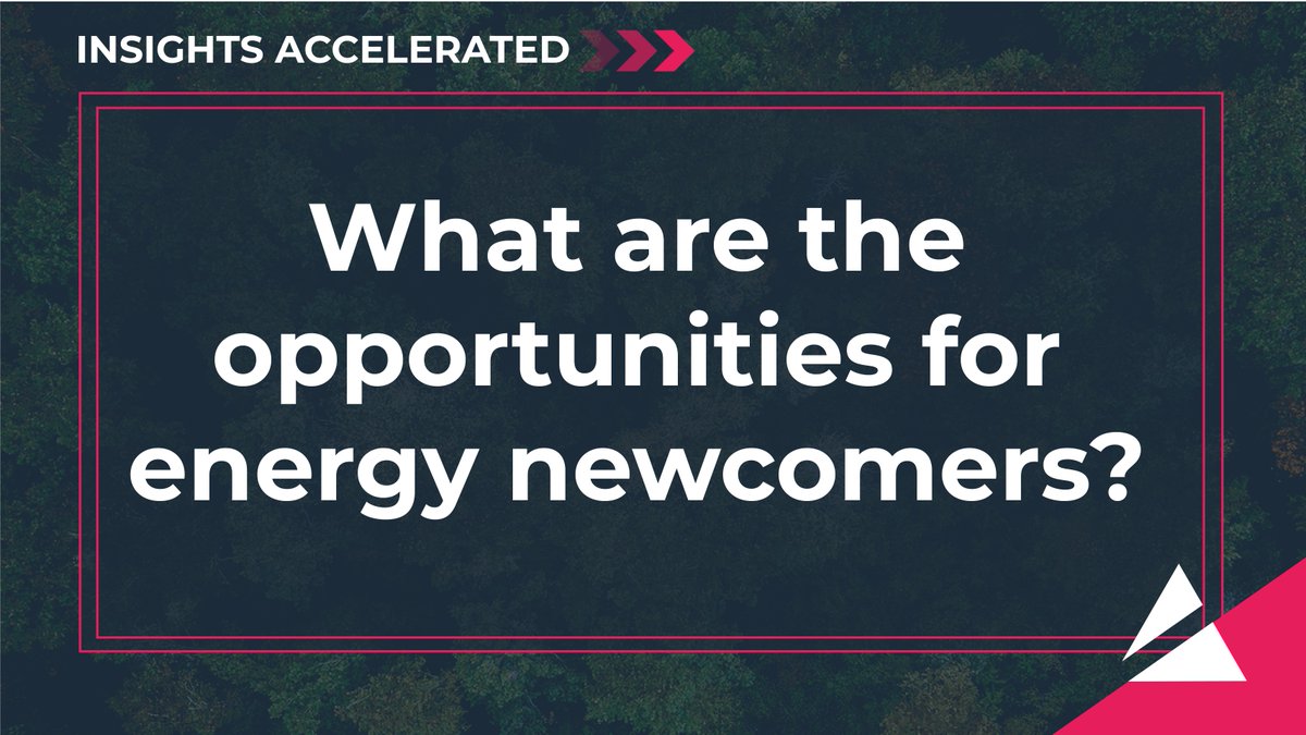 Discover the opportunities for newcomers entering the energy sector in our latest #InsightsAccelerated report: bit.ly/3Tm6QC5