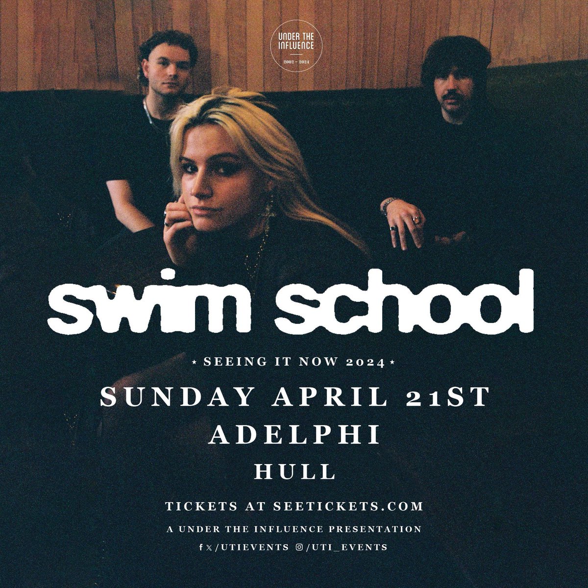 .@weareswimschool embark on their biggest UK tour to date, heading to #Hull's @TheAdelphiClub this spring 📅 Sunday 21 April 🎟 tickets buff.ly/49Cry5M 2023 they toured with Inhaler, Pixies, and The Amazons, and had a Radio 1 Track of the Week. 2024 is their year to fly