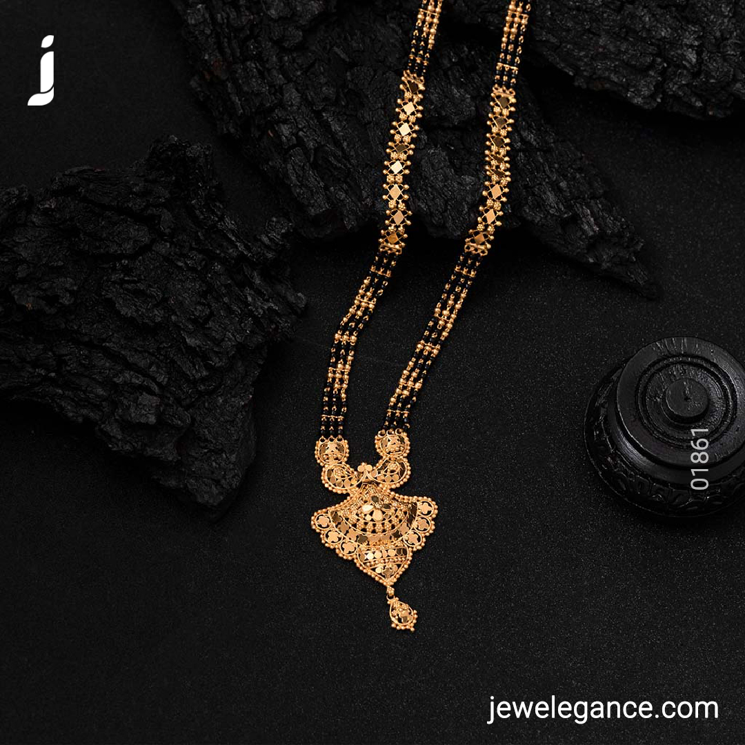 Entice this mangalsutra to compliment your look...
.
Shop on  jewelegance.com/products/22k-p…
.
#myjewelegance  #jewelegance 
#mangalsutra  #mangalsutracollection  #plaingoldjewellery
