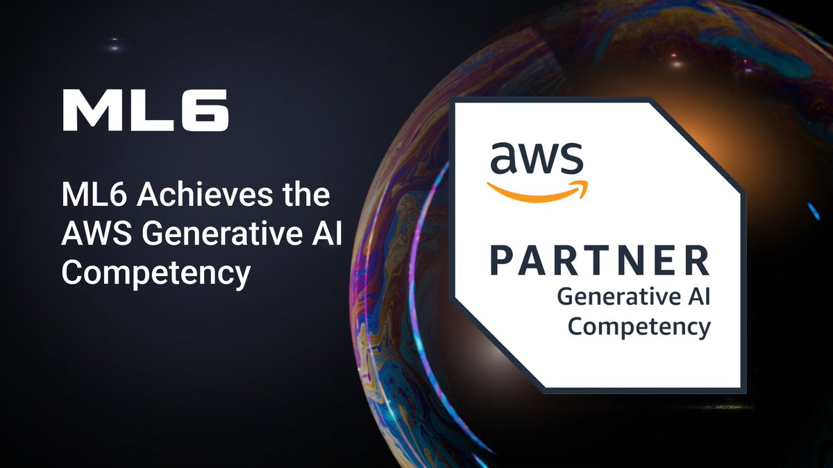 📣ML6 Achieves #AWS Generative AI Competency: A Major Milestone for Business Innovation! This significant achievement recognises us as a leader in helping businesses leverage the transformative power of #generativeAI. 👉hubs.la/Q02nv5TJ0 | @AWS_Partners