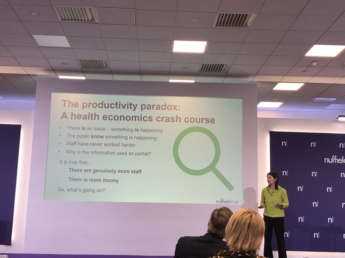 ‘Productivity’ quite the #NHS buzz word after #Budget2024 

Excellent start to #ntsummit @NuffieldTrust with @Thea_Stein making the case for importance of psychological safety - trust, openness & relationship - in the productivity drive