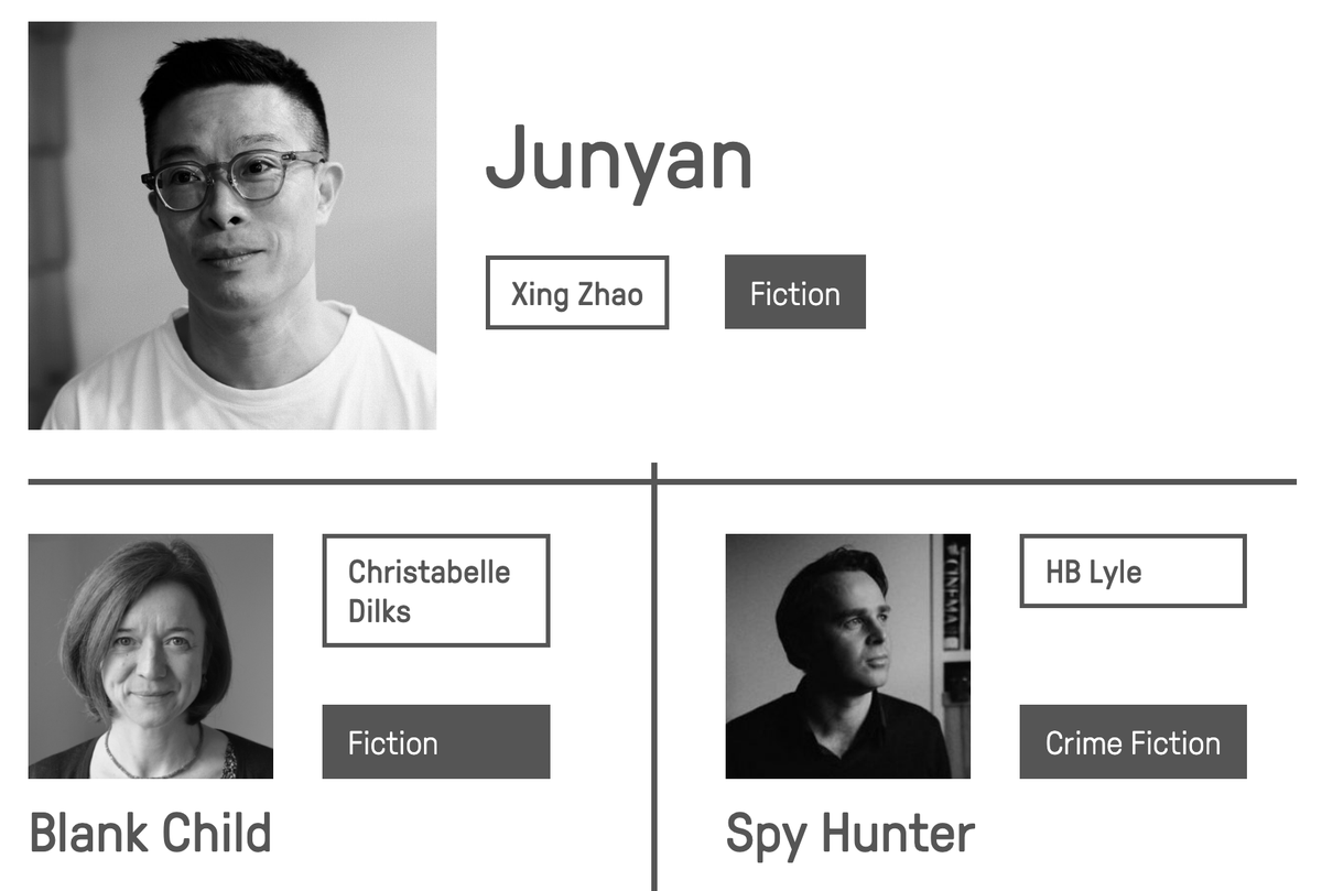 NewWritingNet's tweet photo. New on NewWriting:
https://t.co/tzXFFZCnhr

Junyan by Xing Zhao (@kapazhao)

Blank Child by Christabelle Dilks (@christabelledks)

Spy Hunter by HB Lyle (@benlyle1) https://t.co/mSeeQY6sfs