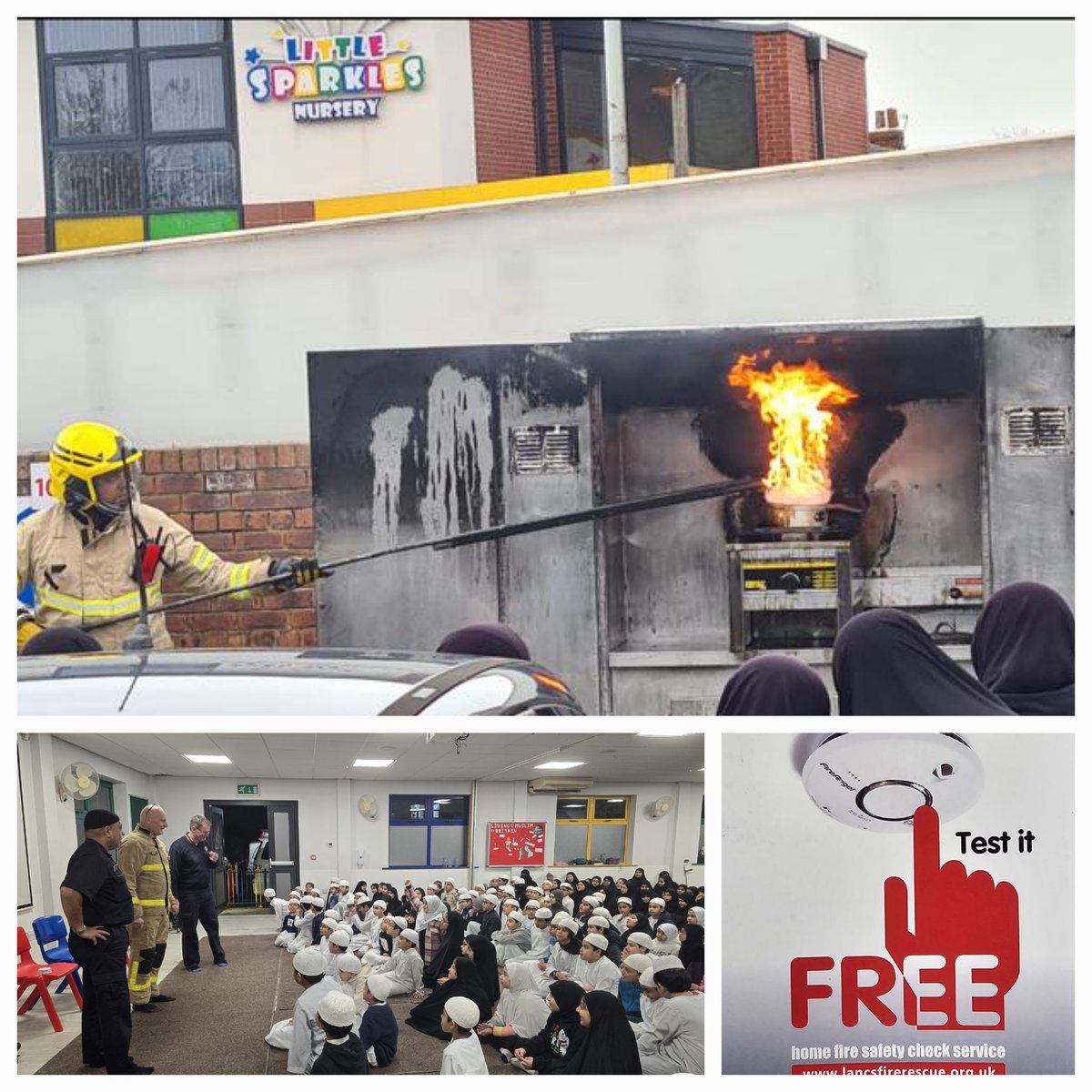 Quwwatul Islam (@quwwatulislam) on Twitter photo <a href="/CentralCfsp/">CFSP_Central</a> <a href="/Preston_Fire/">Preston Fire Station</a> <a href="/FulwoodFire/">Fulwood Fire Station</a> <a href="/LancashireFRS/">Lancashire Fire & Rescue Service</a> Thanks to <a href="/CentralCfsp/">CFSP_Central</a> <a href="/Preston_Fire/">Preston Fire Station</a> <a href="/LancashireFRS/">Lancashire Fire & Rescue Service</a> for organising a fire safety session for our pupils and community. #FunFact: Firefighters have just 30 secs to gear up! Test your smoke alarms and stay safe. May Allah protect us all. #communityawareness <a href="/CentralCfsp/">CFSP_Central</a> <a href="/Preston_Fire/">Preston Fire Station</a> <a href="/FulwoodFire/">Fulwood Fire Station</a> <a href="/LancashireFRS/">Lancashire Fire & Rescue Service</a> Thanks to <a href="/CentralCfsp/">CFSP_Central</a> <a href="/Preston_Fire/">Preston Fire Station</a> <a href="/LancashireFRS/">Lancashire Fire & Rescue Service</a> for organising a fire safety session for our pupils and community. #FunFact: Firefighters have just 30 secs to gear up! Test your smoke alarms and stay safe. May Allah protect us all. #communityawareness