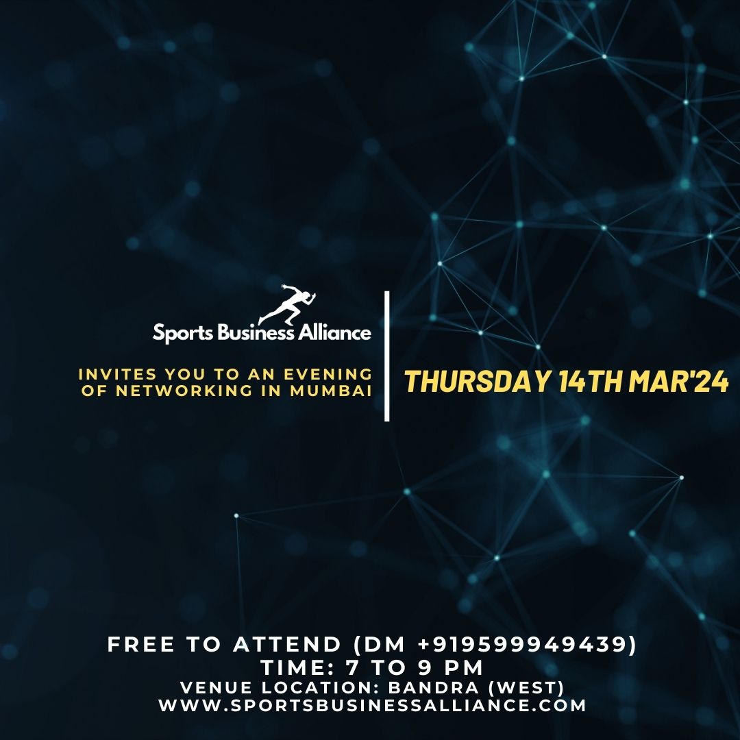 The energy is electrifying, the connections are buzzing, and the future of sports business is being shaped right here in Mumbai💥

Join us on Thursday, March 14th for the next edition of our #SportsBiz Meetup.

RSVP now &amp; we'll see you in a week - wa.me/message/54S2D4…! 🤝
