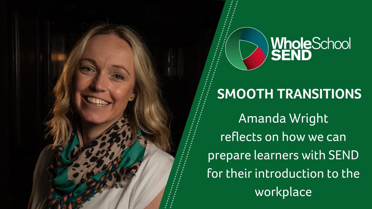 In this quick read, Head of Whole School SEND, Amanda Wright, reflects on how we can ease the pressures on all young people & the additional steps we can take to support young people with #SEND as they transition into work: ow.ly/6I6u50QMKos #NCW2024 #Inclusion #SENCO #PfA
