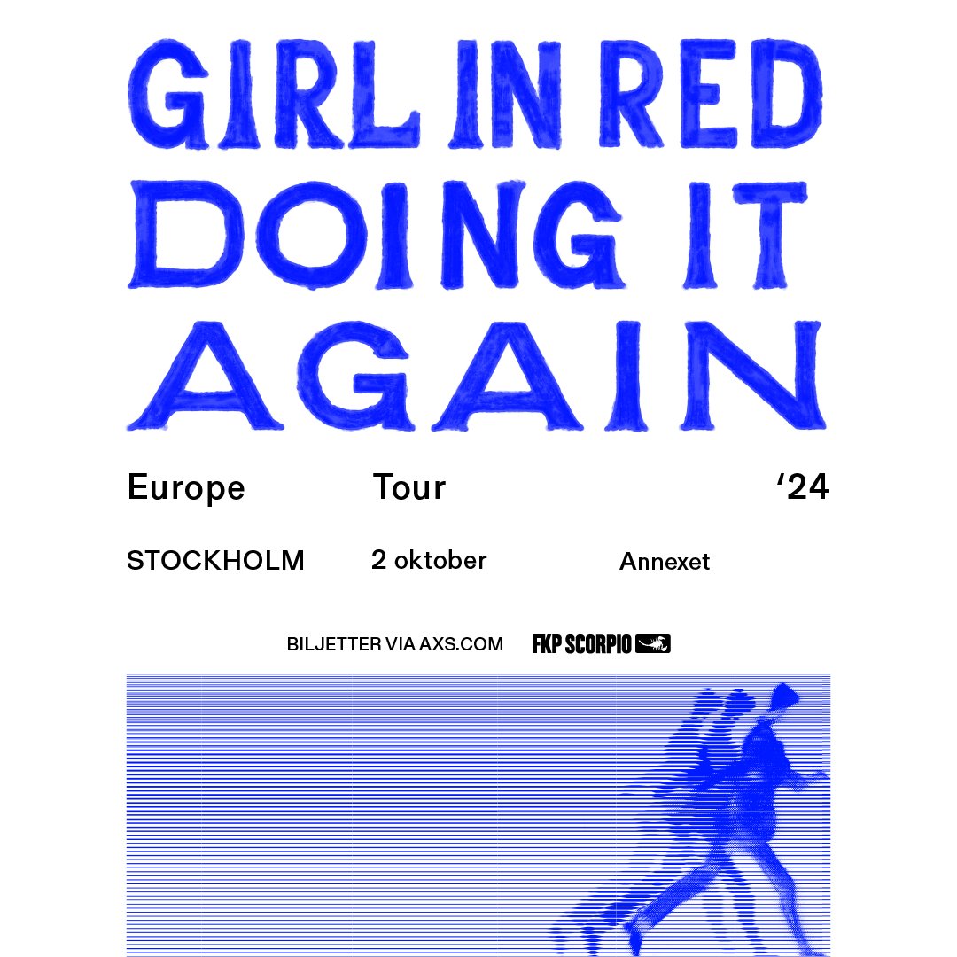 Girl in Red konsert på Annexet 2 oktober 2024 😍🎤 

Se till att vara redo den 15:e mars kl. 10:00 för att säkra dina biljetter! 🎟️👉 w.axs.com/gkfR50QNlWu 

#axsswe #events #tickets #moments #girlinred