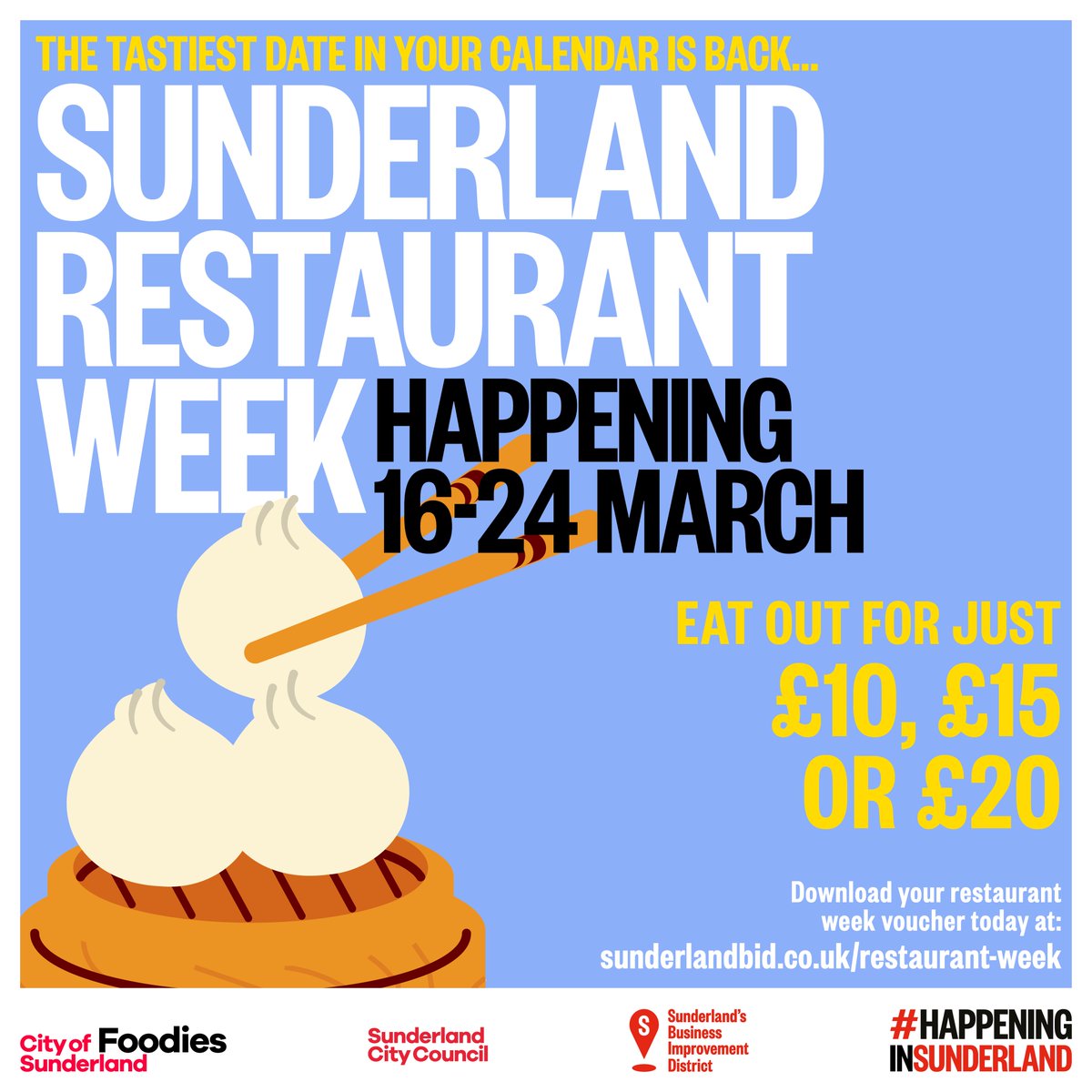 Restaurant Week is #HappeninginSunderland from 16 to 24 March 📆 Calling all food enthusiasts and flavour adventurers, get ready to tantalize your taste buds and take a flavour vacation all around the globe without leaving Sunderland📍

More info 👉 orlo.uk/l7PLf