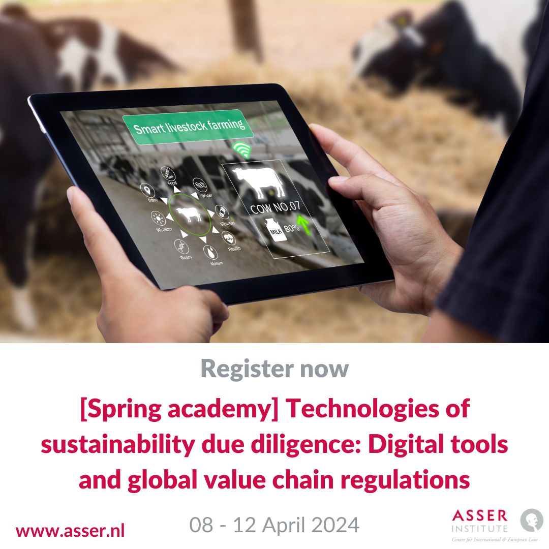 📣 Check out the updated programme for the newest edition of our #duediligence spring academy. This year, we focus on the technologies of #sustainability. 🔗Find out more and register now: asser.nl/education-even…