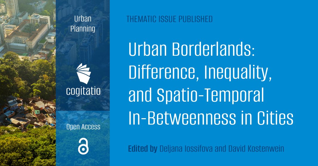 Ever wonder how cities become divided? Our new #openaccess issue explores 'urban borderlands': zones where divisions blur and coexist, and their potential for contestation, negotiation, and ultimately, a better understanding of cities (🧶). Issue: shorturl.at/bLN68