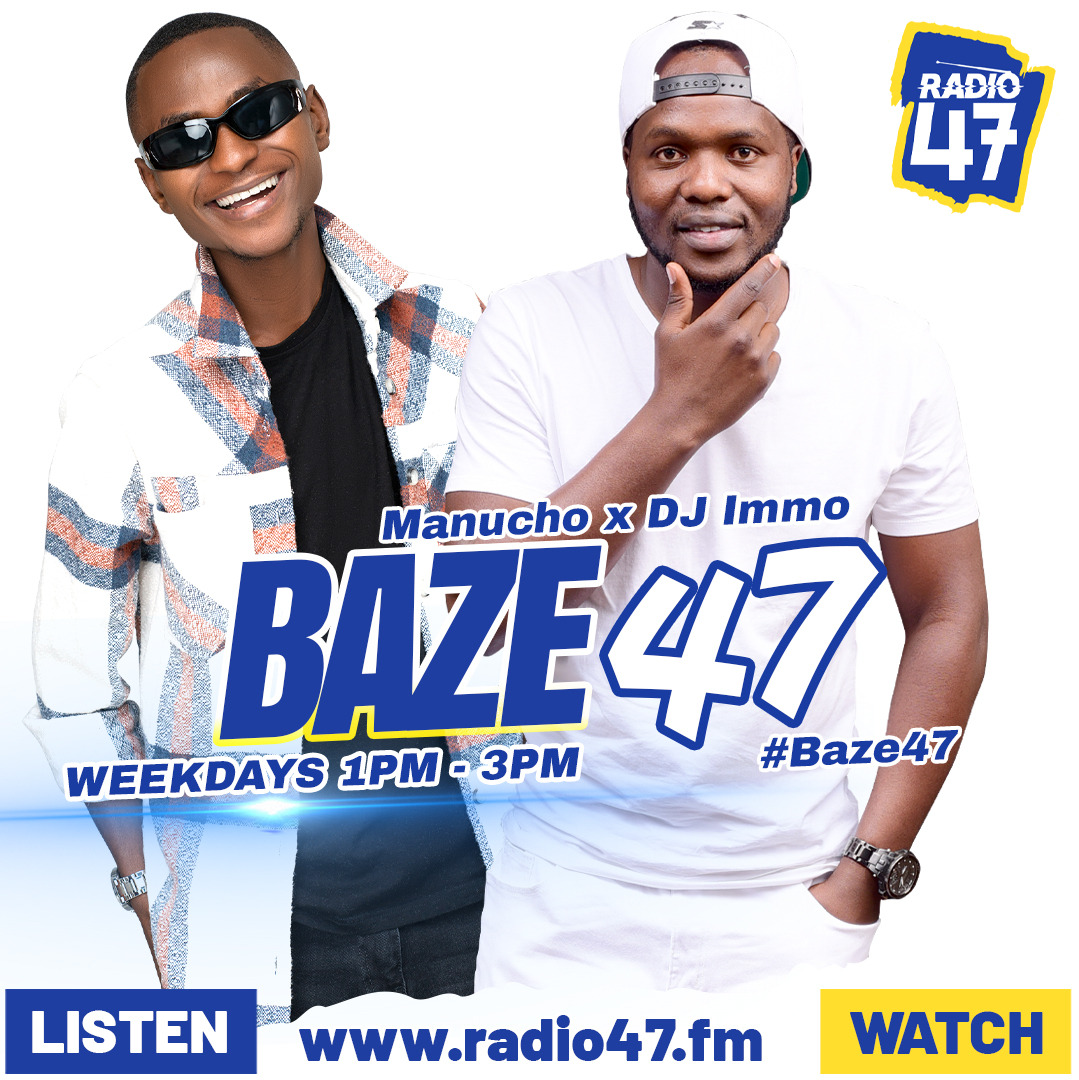 Radio 47 (@radio47_kenya) on Twitter photo Karibu ndani ya #Baze47NaManucho Tbt edition ukiwa naye <a href="/y_oungballer/">Manucho the Young Baller</a> na <a href="/djimmokenya/">SUPER DJ IMMO β’</a>. Unategea ukiwa wapi?
#HapaNdipo Karibu ndani ya #Baze47NaManucho Tbt edition ukiwa naye <a href="/y_oungballer/">Manucho the Young Baller</a> na <a href="/djimmokenya/">SUPER DJ IMMO β’</a>. Unategea ukiwa wapi?
#HapaNdipo