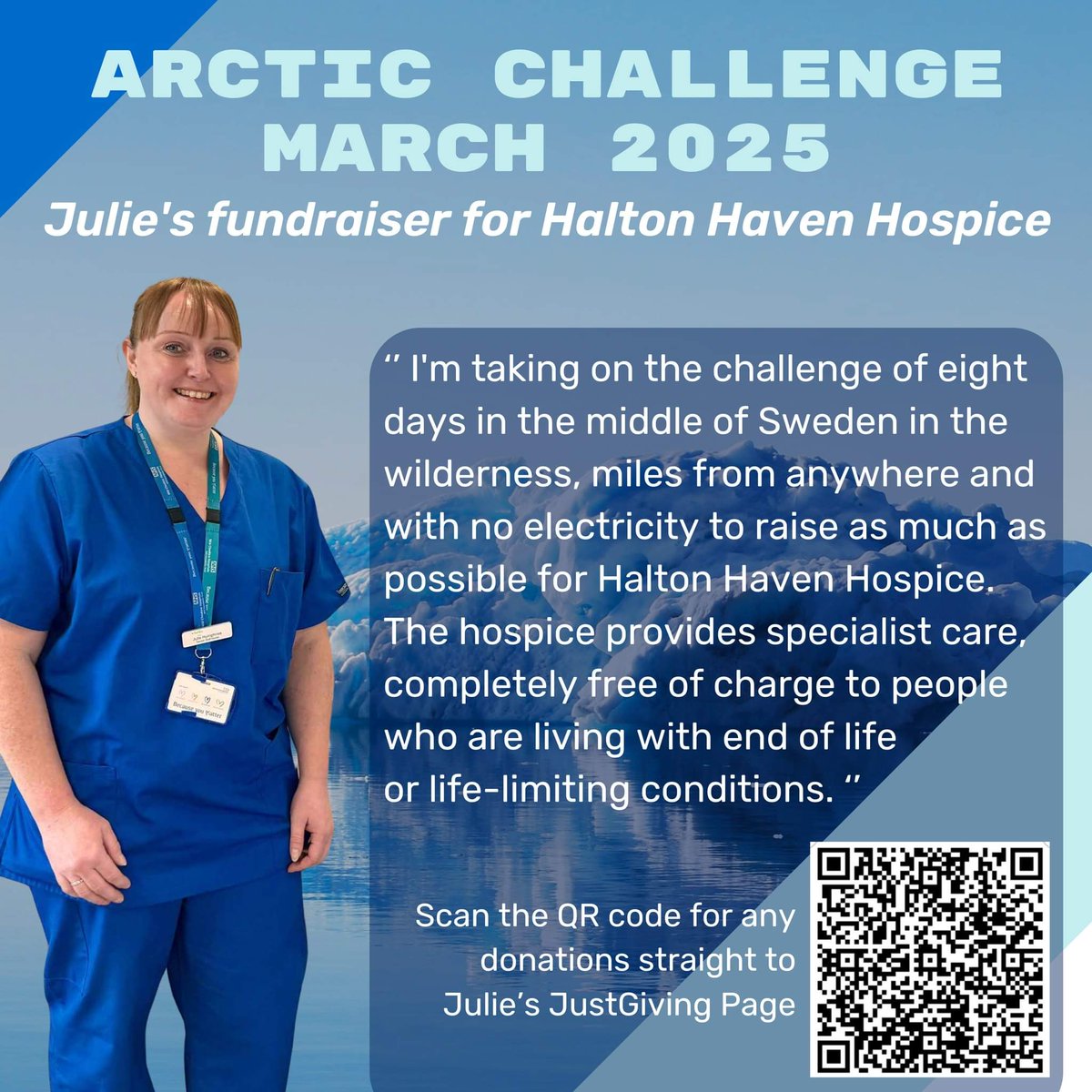 Our Head of Operational Delivery, John Humphries, has asked us to help his lovely wife, Julie, raise money for a great cause. Donations can be made by scanning the QR code or the link below: justgiving.com/page/julie-hum… ❄ THANK YOU ❄