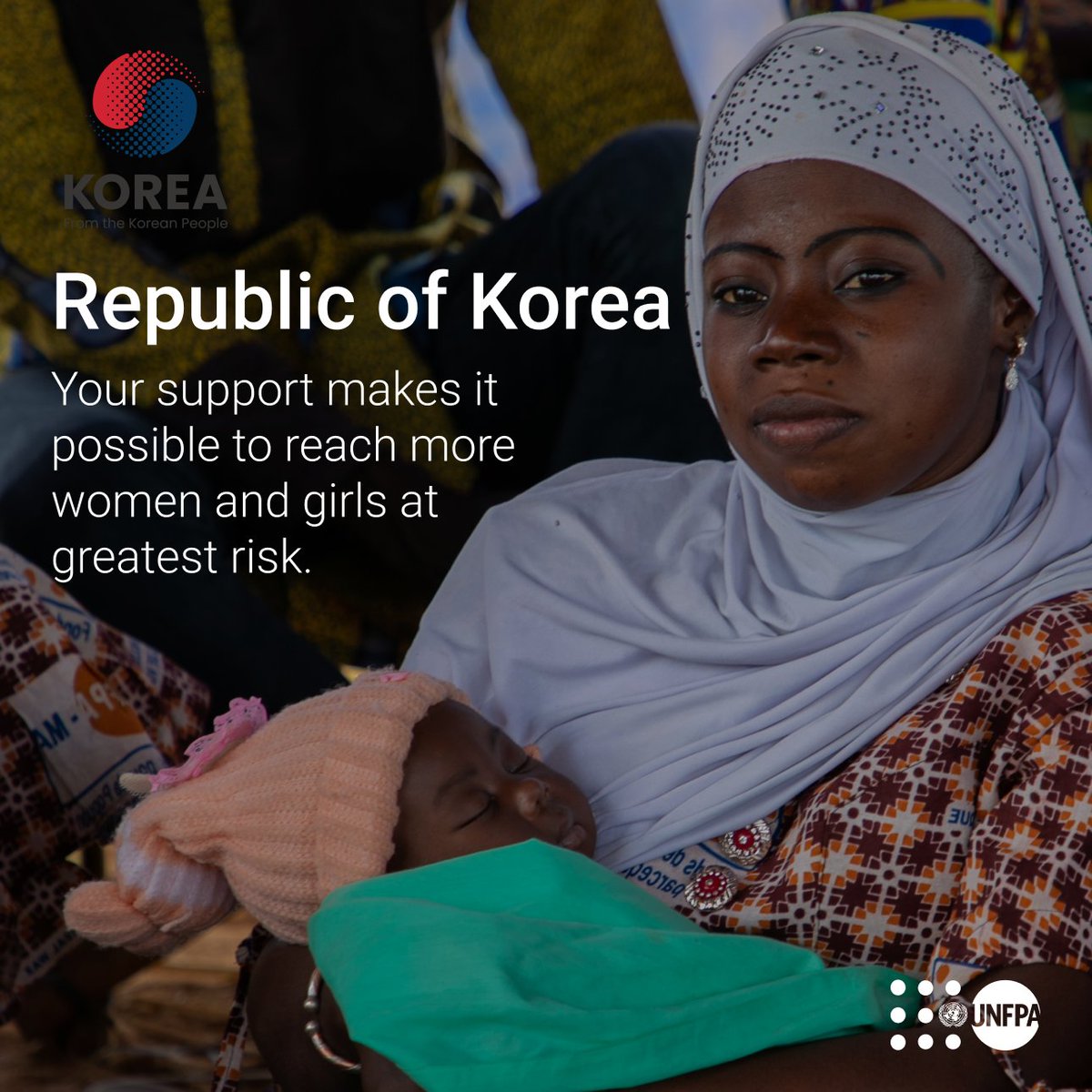 'With partners like #KOICA, @UNFPA is able to deliver lifesaving services to those in need while building a path to a more peaceful world.'—@Atayeshe See how UNFPA and the Republic of #Korea aim to meet the health needs of 700,000 women in six countries: unf.pa/rku