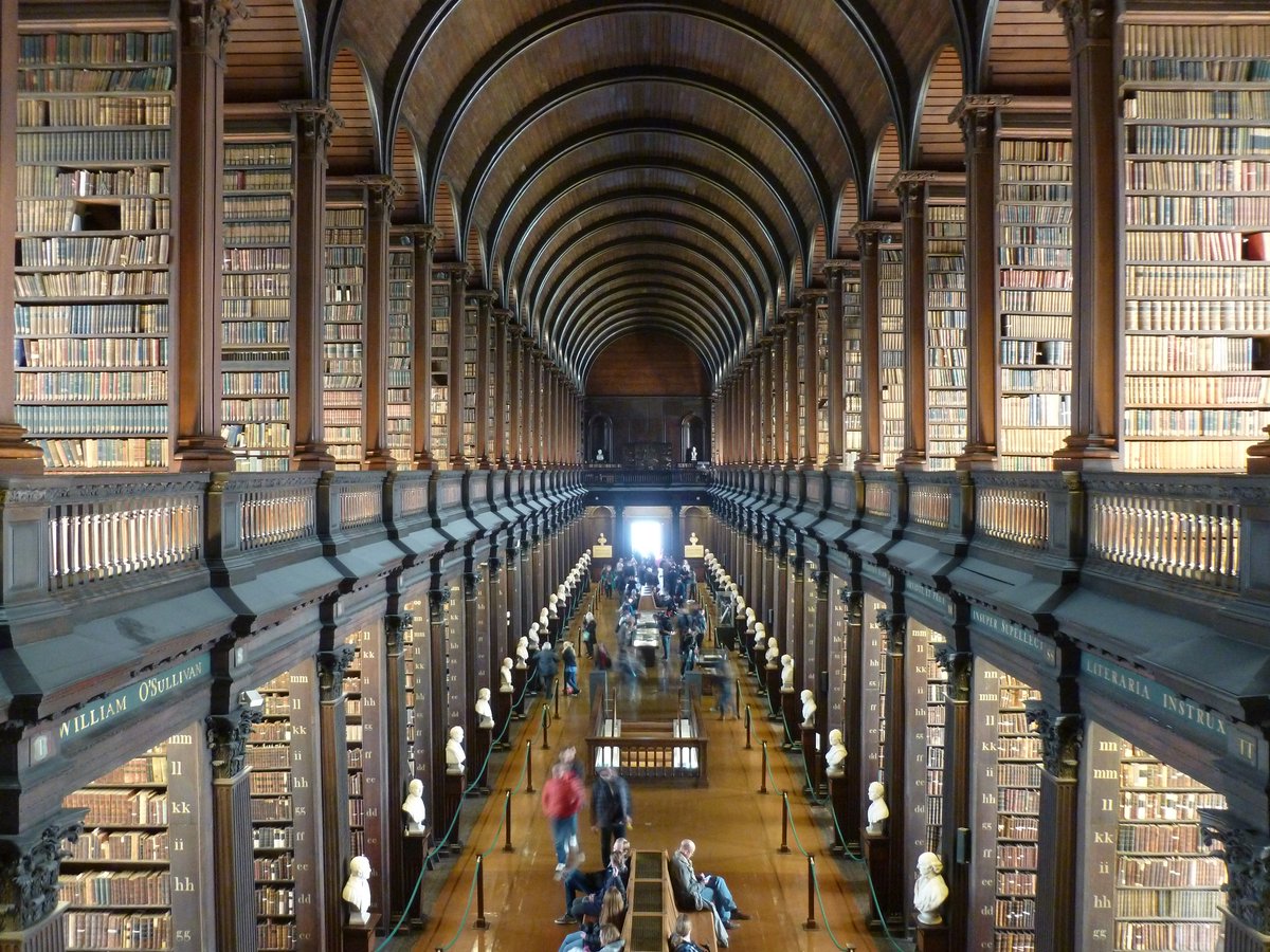 OK, so the #LongRoom doesn't look like this just now, but it's always #WorldBookDay here @tcdlibrary.