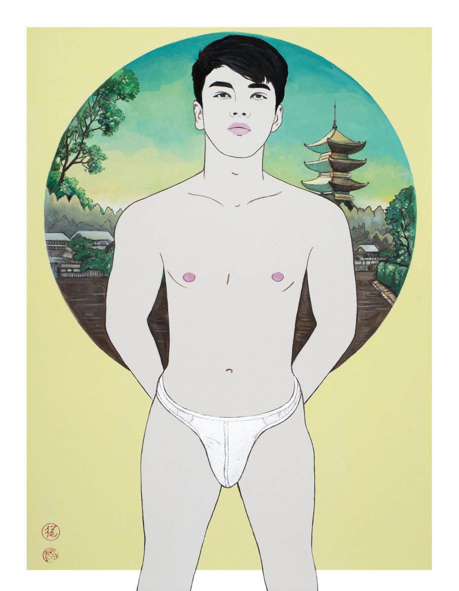 My favorite model in greens and yellow...
and a silver thong ...
<a href="/reimystic9/">N' Mark</a>
#asiangay #sexyart #nekokiriyama #pornart