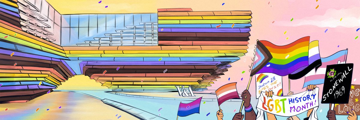 VADundee's tweet photo. 📣 Calling all designers 📣

We’re looking to work with a designer to help us create a new design language which represents our LGBTQIA+ stories and events here at the museum through a suite of digital assets.

Find out more &amp; apply: https://t.co/ETwX77Z3Gf

Image by @OwlRoostArt https://t.co/KYisRv2DBl