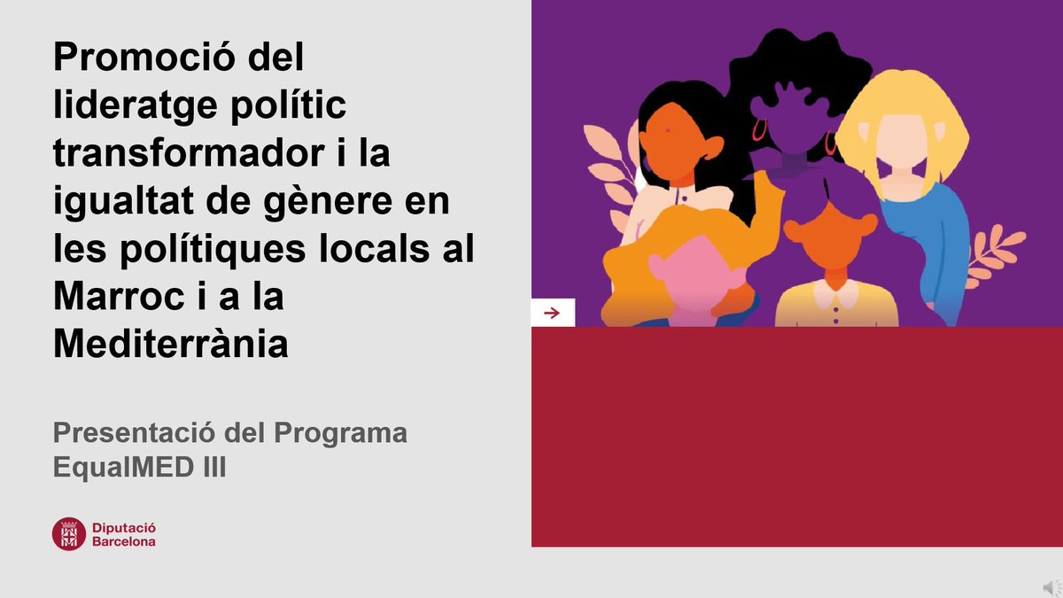 intdiba's tweet photo. 📸Avui ens hem reunit amb més de 30 ens locals per presentar la fase III del projecte de cooperació #EqualMED!
🙋♀️Promoció del lideratge polític transformador i la igualtat de gènere en les polítiques locals al Marroc i a la Mediterrània
https://t.co/SKJPY2JkNc #InternacionalDiba https://t.co/O1Viyw4vYc