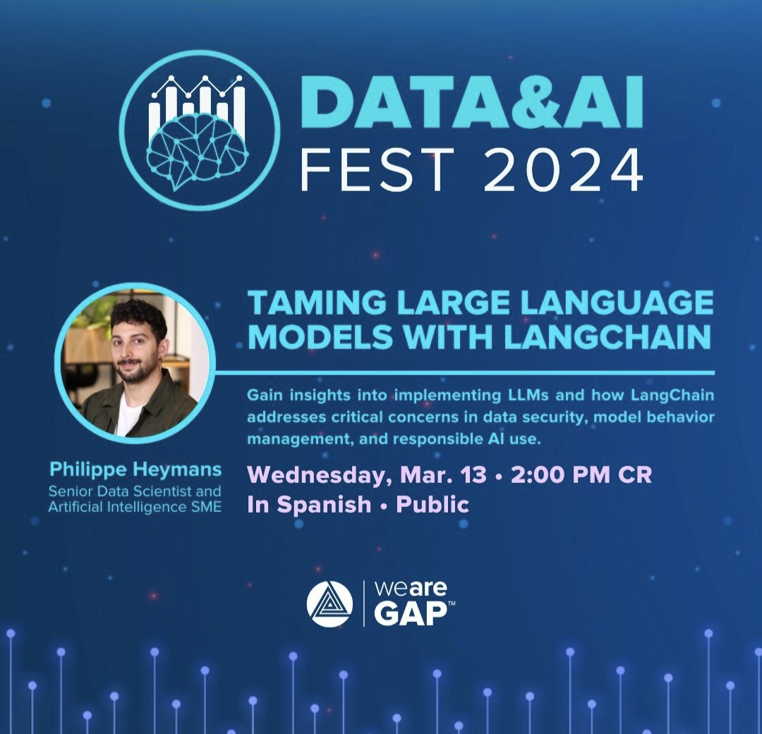 pheymanss's tweet photo. Acompañennos este 13 de marzo para hablar de cómo gestionar modelos de lenguaje, sus limitaciones y estrategias para obtener resultados utilizables en procesos automatizados

La charla es completamente gratuita, en español y sin expectativas de conocimiento previo (link abajo) https://t.co/HuUrPU8uvp