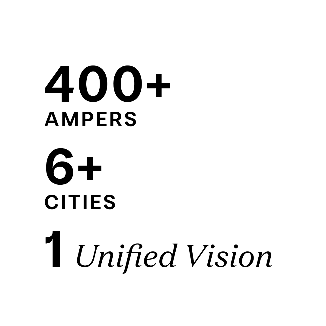 Pull back the curtain, light up the marquee, get the drumrolls rolling: it’s official. We are Amp. All of the best things from our family of agencies now under one unified vision. With one mission. To unleash potential and create impact.