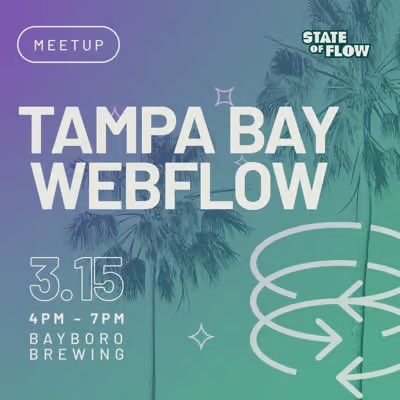 raymmar's tweet photo. Where my local webflowers at? 

Come hang with us next week at Bayboro Brewing

https://t.co/UxkXl81pIB https://t.co/tUT43IjMdl