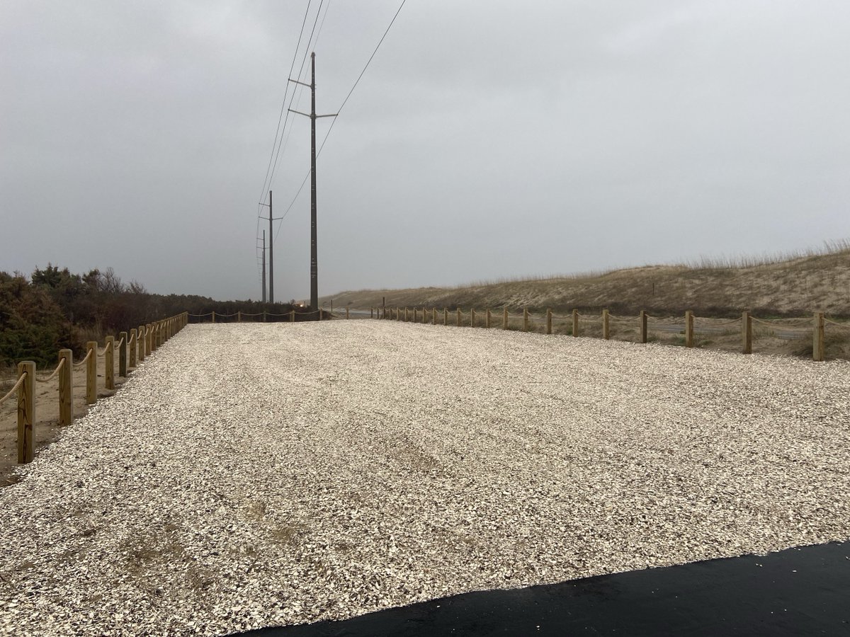 Cape Hatteras National Seashore has opened a new 16-car parking area just north of Buxton Village. The parking area provides a safer experience for Seashore visitors along a stretch of N.C. Highway 12 that is popular for both sound side &amp; ocean side recreational activities.