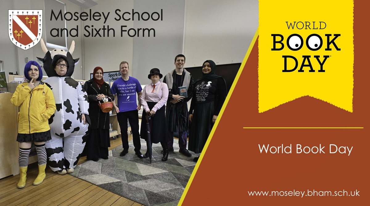 Happy World Book Day!! 📚 It's not just our students who are getting involved with #WorldBookDay today! Some awesome costumes from our teachers @MoseleySchool #WorldBookDay2024 #LoveBooks #BookDay #MoseleySchool #Moseley #Birmingham #School #WBD2024