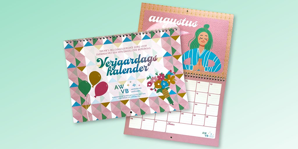 NIEUW PRAKTIJKPRODUCT | bijzondere verjaardagskalender over belevingsgerichte zorg voor ouderen met een verstandelijke beperking. De kalender is gebaseerd op onderzoek van de AWVB. Meer info en bestellen: awvb.nl/verjaardagskal…
<a href="/TilburgU_Tranzo/">Tranzo</a> <a href="/TilburgU/">Tilburg University</a>