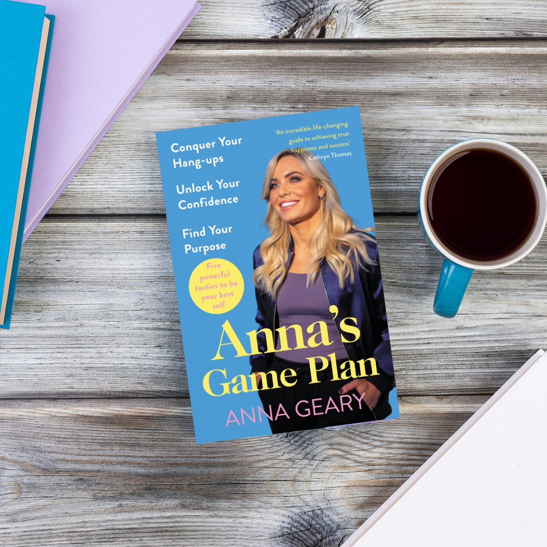 Happy publication day to Anna's Game Plan by @AnnaGCork! In #AnnasGamePlan, leading sportswoman and broadcaster Anna Geary lays out practical tactics that will equip you to build confidence, banish overwhelm and focus on what’s really important. ✨